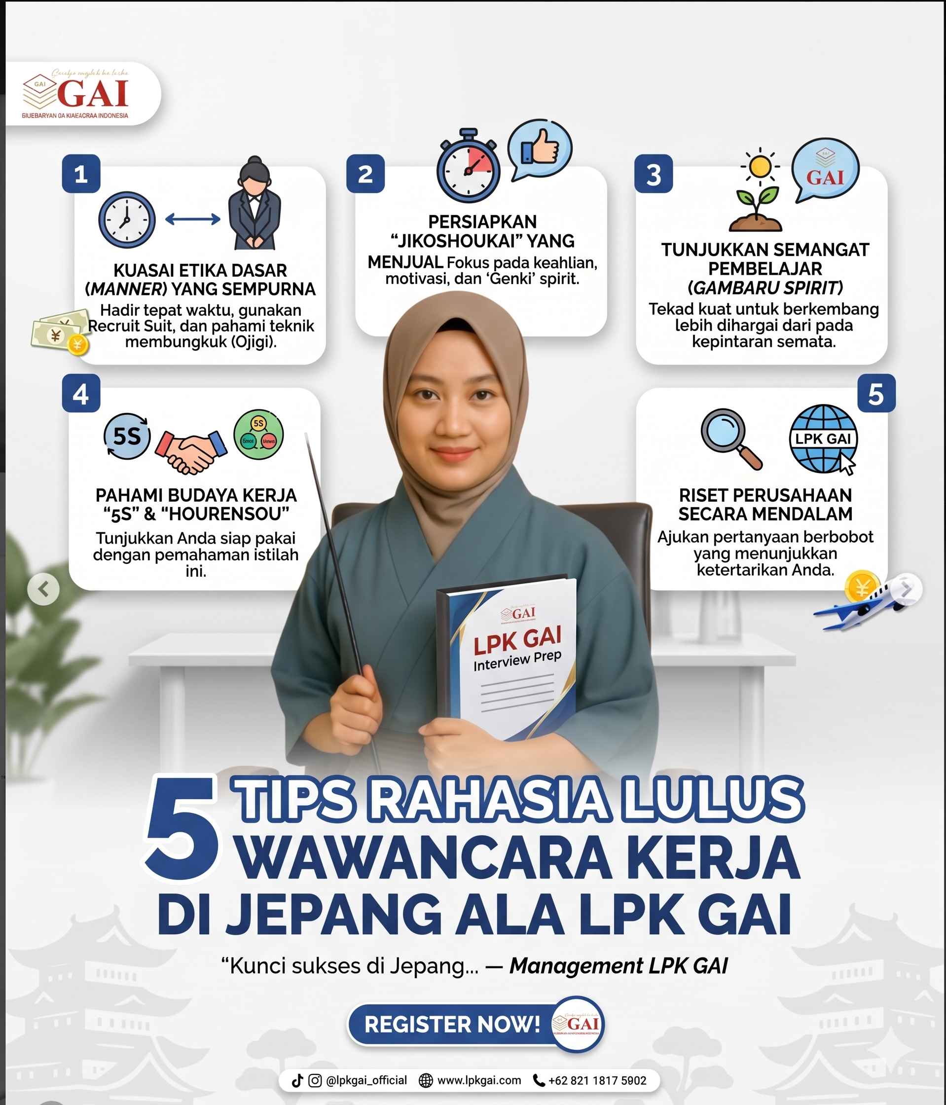 Strategi Jitu: 5 Tips Rahasia Lulus Wawancara Kerja di Jepang ala LPK GAI